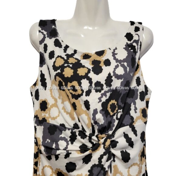 Black and White Floral Print Sleeveless Dress  Various Sizes  M  L - NWOT - Picture 3 of 9